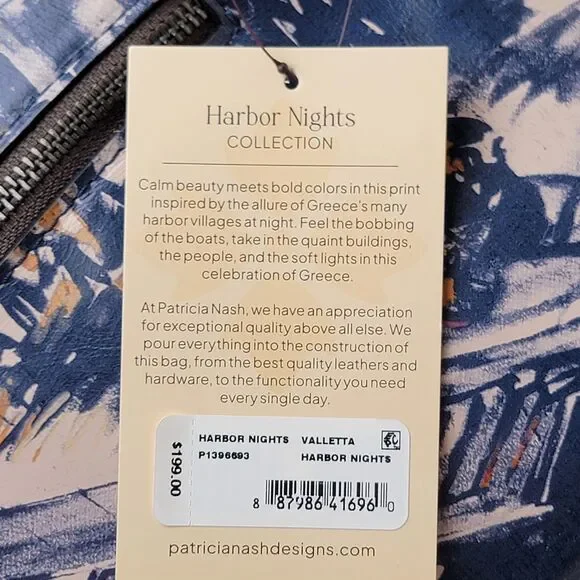 NWT Patricia Nash Harbor Nights Purse Leather Satchel Handbag Shoulder Bag - Picture 7 of 11
